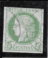 Colonies Françaises - émissions Générales N 17 - 5c -signé RL Au Verso - Cérès