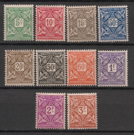 HAUTE-VOLTA - 1928 - Taxe TT N°YT. 11 à 20 - Série Complète - Neuf Luxe** / MNH - Postage Due