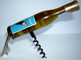TIRE BOUCHON DECAPSULEUR MAGNET En Forme De Bouteille De VIN Blanc - Tire-Bouchons/Décapsuleurs