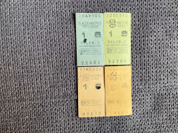 RATP  MÉTRO  4 Tickets (16) - Europe