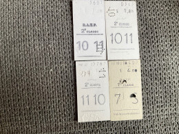 RATP METRO  4 Tickets   (5) - Europe
