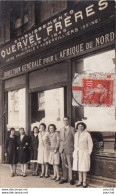 ALGER - CARTE PHOTO DES ETS QUERVEL FRERES - USINE A AUBERVILLIERS -SEINE- - DIRECTION GENERALE POUR L 'AFRIQUE DU NORD - Geschäfte