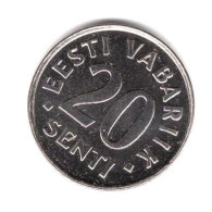 ESTONIE PIECE NEUVE DE 20 SENTI 2003 ACIER PLAQUE NICKEL REF KM 23a - Estonie