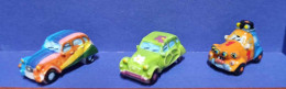 LOT DE 3 FEVES VOITURE CITROEN 2 CV - Autres & Non Classés