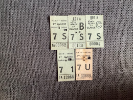 RATP  MÉTRO  5 Tickets  (6) - Europe