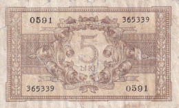 Billet De Banque D'italie - 5 Lire - Autres & Non Classés