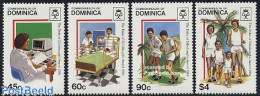 Dominica 1985 Duke Of Edinburg Award 4v, Mint NH, Health - Science - Health - Computers & IT - Computers