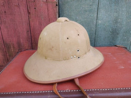 Chapeau Casque Colonial Francia & Ramazzotti Marseille Colonie T56 - Copricapi
