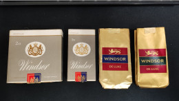 Windsor Pacchetti Sigarette Vintage Vuoti - Empty Cigarettes Boxes