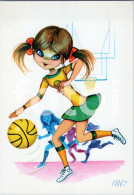 BASKETBALL GIRL JEUNE FEMME SPORTS Postcard - Basketball