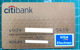 SPAIN CREDIT CARD CITIBANK 2005/09 - Credit Cards (Exp. Date Min. 10 Years)