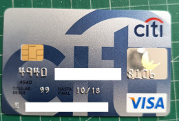 SPAIN CREDIT CARD CITIBANK 2014/02 - Credit Cards (Exp. Date Min. 10 Years)