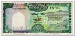 SRI LANKA , CEYLON, 1000 RUPEES,1981,P.90,VF - Sri Lanka