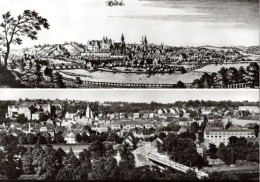 Colditz - Zwei Ansichten - 1650 & 1978 - DDR - Colditz