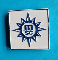 Magnet Plat - Aimant De Frigo Ou De Tableau - Logo Rose Des Vents De MSC Croisières - Bateaux - Méditerranée - Tourism