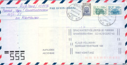 1998 RUSIA  , SOBRE CIRCULADO , POR AVION , CORREO AÉREO , AIR MAIL , SERIE BÁSICA - Lettres & Documents