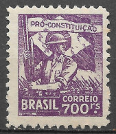 Brasil Brazil 1932 C- 052 Campanha Constitucionalista De São Paulo E Mato Grosso - Neufs