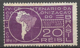 Brasil Brazil 1932 - 4º Centenário Da Fundação De S. Vicente - RHM C41 - Neufs
