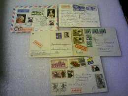 Tchécoslovaquie  / Ceskoslovensko  Lot De 5 Lettres - Lots & Serien