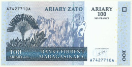 Madagascar - 100 Ariary ( 500 Francs ) - 2004 - Unc. - Pick 86.a - Sign. 5 - Madagascar