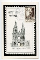 France 1948 FDC Postcard - Soissons; Scott B223 - Stamp Day / Etienne Arago - ....-1949