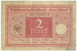 Germany ( Weimar Republic ) - 2 Mark - 1.3.1920 - Pick: 59 - Darlehenskassenschein - 2 Mark
