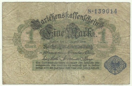 Germany ( Weimar Republic ) - 1 Mark - 12.8.1914 ( 1920 ) - Pick: 52 - Darlehenskassenschein - 1 Mark