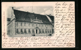 AK Zerbst, Höhere Töchterschule Von Der Strasse Gesehen - Zerbst