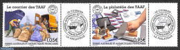 French Antarctic Territory 2020 Courrier/philately 2v+tabs [:T::T], Mint NH, Transport - Philately - Post - Stamps On .. - Ongebruikt