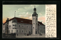 AK Gerbstedt, Rathaus Und Kriegerdenkmal Mit Hotel Ratskeller - Gerbstedt