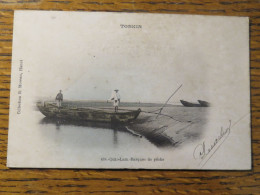TONKIN, EX COLONIE FRANCAISE, QUAT LAM, BARQUES DE PECHE, CPA - Touva