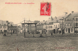CPA Solre Le Château-La Grand'Place-Timbre    L3889 - Solre Le Chateau