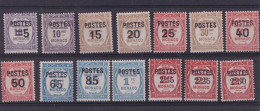 TAXES. JOLI LOT DE TIMBRES NEUFS*  DE 1937.  TRES INTERESSANT .BELLE COTE - Segnatasse
