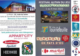 Flyer - Scrabble En Pays D'Oc - Festival Autan Du Jeu : Tournefeuille 1-4 Mai 2025 - Pubblicitari
