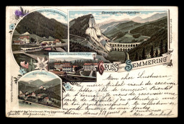 AUTRICHE - SEMMERING - CARTE LITHOGRAPHIQUE GRUSS - Semmering