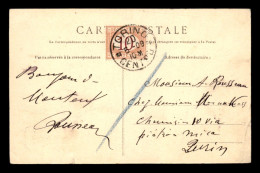 CARTE DE MONTEUX (VAUCLUSE - FRANCE) TAXEE A TURIN ITALIE LE 05.09.1910 AVEC UN TIMBRE TAXE DE 10 CENTIMES - Postage Due