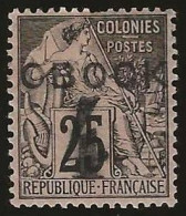 Obock    .  Y&T    .   25  (2 Scans)     .   *      .   Neuf Avec Gomme - Gebruikt