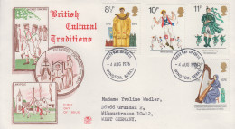 Enveloppe  FDC  1er  Jour   GRANDE  BRETAGNE    Traditions  Culturelles  De   Grande  Bretagne   1976 - 1971-1980 Decimal Issues