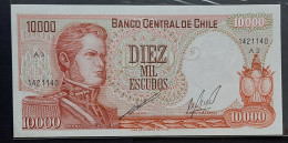 Chile.   10000  Escudos  Pick 148 - Cile