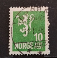 Norge Lion,10 Ore,1926,hinge, Very Good Condition - Gebruikt