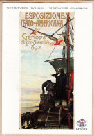 38411 /  GENOVA Genoa 1989 Verso COLOMBO 92 Manifestazioni Filatelico Numismatiche Colombiane - Kirmes