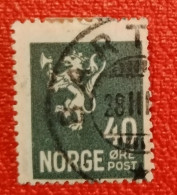 Norge Lion,40 Ore,1926, Hinge  Good Condition - Gebruikt