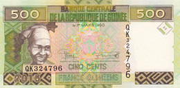 Guinea, (434), 500 Francs De 2015, P. 47a, UNC - Guinée