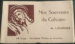 Carnet De 14 Vues- LOURDES. Mes Souvenirs Du Calvaire. - Heilige Stätte