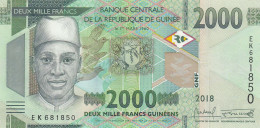 Guinea, (439), 2000 Francs De 2018, P. 48A, UNC - Guinée