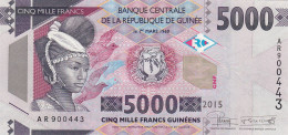 Guinea, (440), 5000 Francs De 2015, P. 49c, UNC - Guinée