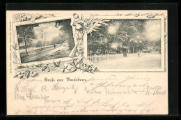 AK Berlin-Grunewald, Gasthaus Paulsborn, Eingang - Grunewald