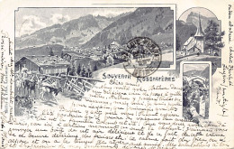 ROSSINIÈRES (VD) Carte Multi-Vues - Ed. Müller & Trüb - Rossinière