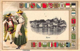 NYON (VD) Vue Générale - Paysanne Vaudoise - Ed. H. Guggenheim - Nyon