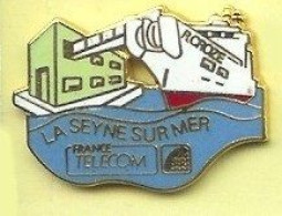 @@ Bateau Navire Câblier Raymond Croze France Télécom La Seyne Sur Mer Var Paca EGF Neuf (2x2.5) @@poFT55 - Telecom De Francia